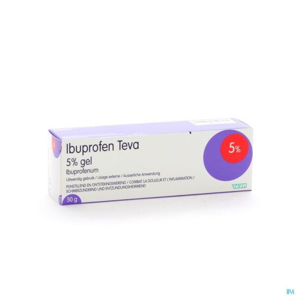 Packshot Ibuprofen Teva Gel Tube 50g