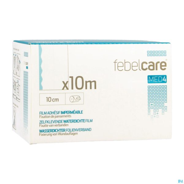 Packshot Febelcare Med4 Film Zelfklevend Wtp 10cm 10m 1