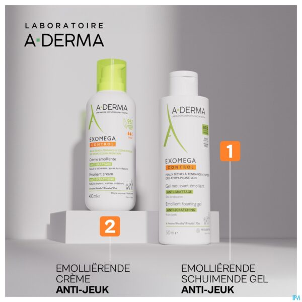 Lifestyle_image Aderma Exomega Control Emolierend Gel Schuim.500ml