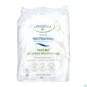 Packshot Neutraderm Pads Bio Katoenen Rechthoeken 180