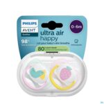 Packshot Philips Avent Fopspeen +0m Air Collection Girl 2