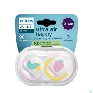 Packshot Philips Avent Fopspeen +0m Air Collection Girl 2
