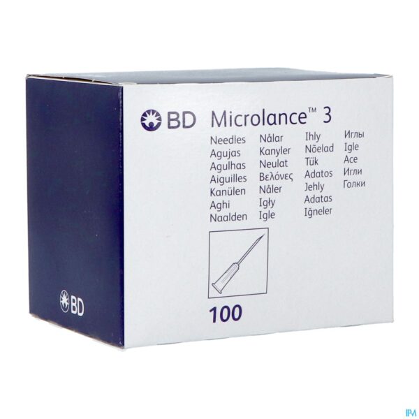 Packshot Bd Microlance 3 Naald 21g 5/8 Rb 0,8x16mm Groen100