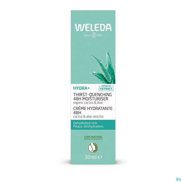 Packshot Weleda Hydra+ 48h Hydraterende Gezichtscreme 30ml