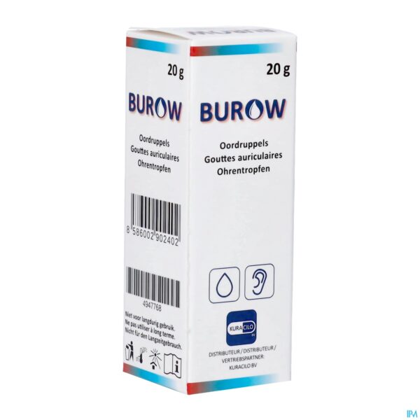Packshot Burow Oordruppels 20g Kuracilo Packshot Burow Oordruppels 20g Kuracilo
