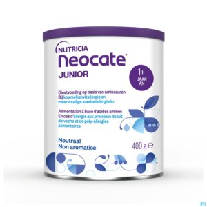 Packshot Neocate Junior Zonder Aroma 400g
