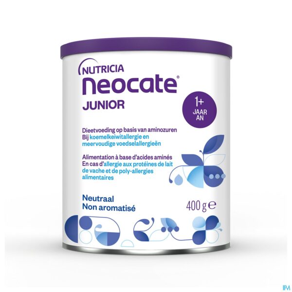 Packshot Neocate Junior Zonder Aroma 400g Packshot Neocate Junior Zonder Aroma 400g