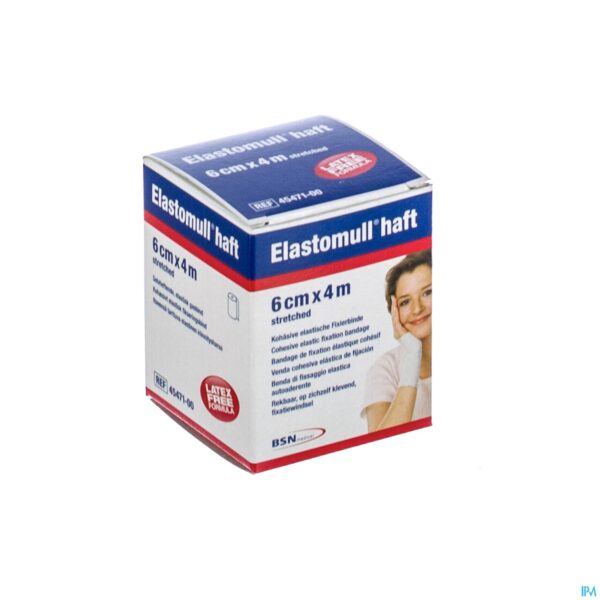 Packshot Elastomull Haft Fixatiewindel Coh. 6cmx4m 4547100