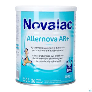 Packshot Novalac Allernova Ar+ 0-36m Pdr 400g Nf
