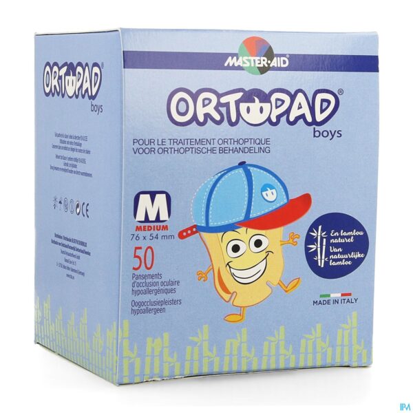 Packshot Ortopad For Boys Medium Oogkompres 50 73322