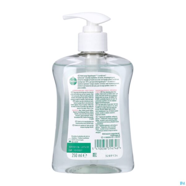 Packshot DETTOLPHARMA SENSITIVE WASGEL  250  ML   DETTOL
