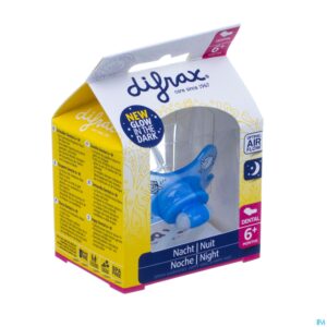 Packshot Difrax Fopspeen Dental 6m+ Nacht