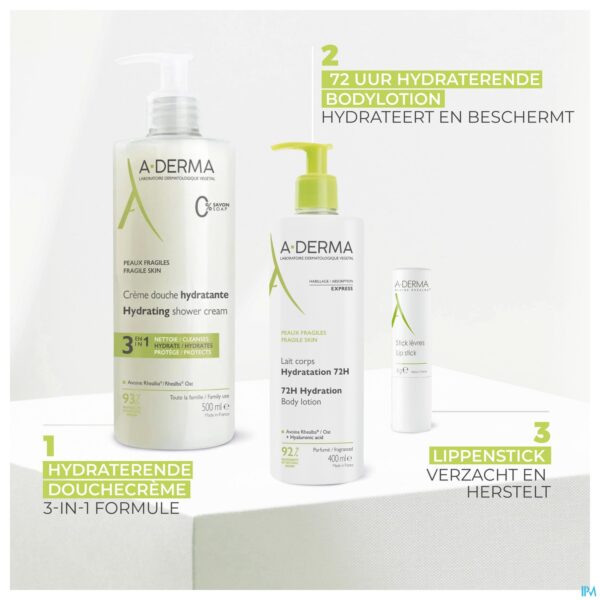 Lifestyle_image Aderma Indisp.lichaamsmelk Hydraterend 400ml