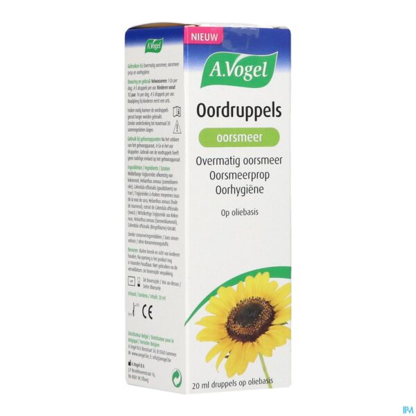 Packshot A.vogel Oorsmeer Druppels 20ml