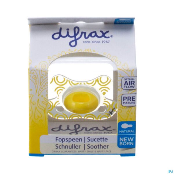 Packshot Difrax Fopspeen Natural Newborn