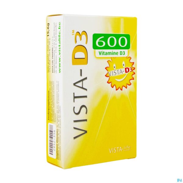 Packshot Vista D3 600 Adult Smelttabletten 120 Verv.2698108 Packshot Vista D3 600 Adult Smelttabletten 120 Verv.2698108