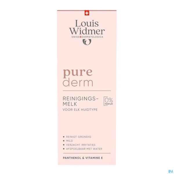 Packshot Widmer Purederm Reinigingsmelk Zonder Parfum 200ml