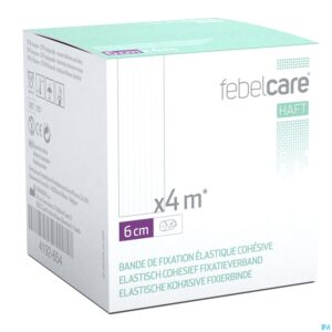 Packshot Febelcare Haft Elas. Cohesief Fixatieverb. 6cmx4m