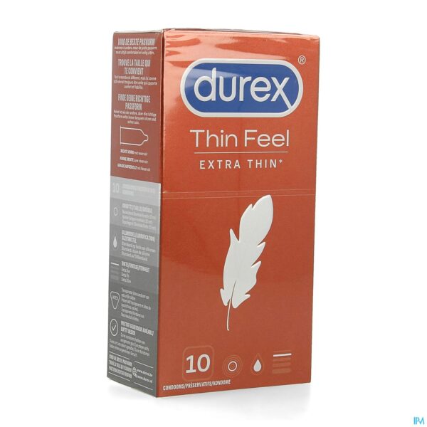 Packshot Durex Thin Feel Extra Thin Condoms 10