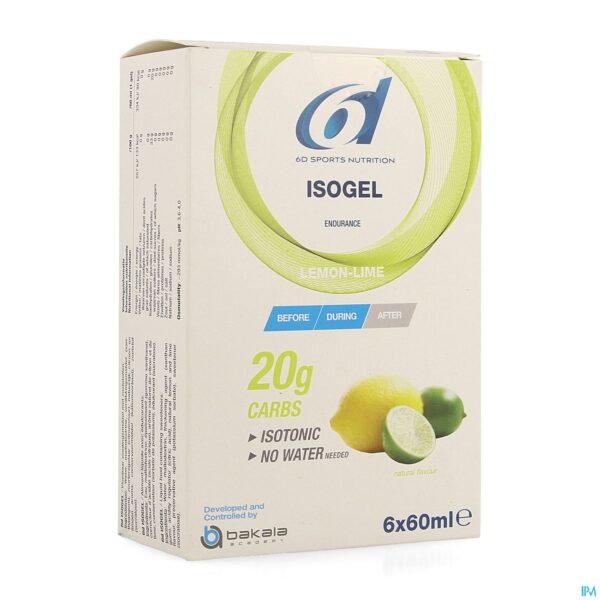 Packshot 6d Sixd Isogel Lemon Lime 6x60ml