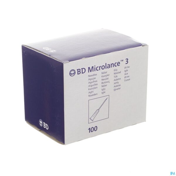 Packshot Bd Microlance 3 Naald 25g 1 Rb 0,5x25mm Oranje 100