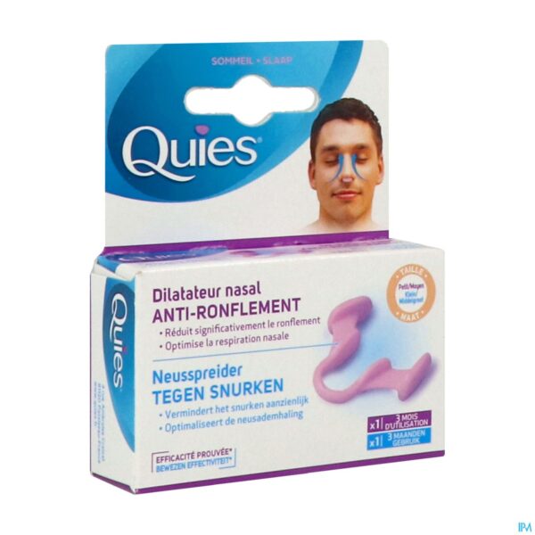 Packshot Quies A/snurk Neusspreider Small/medium 1