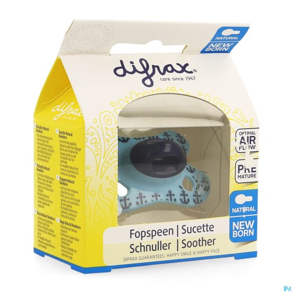 Packshot Difrax Fopspeen Natural Newborn
