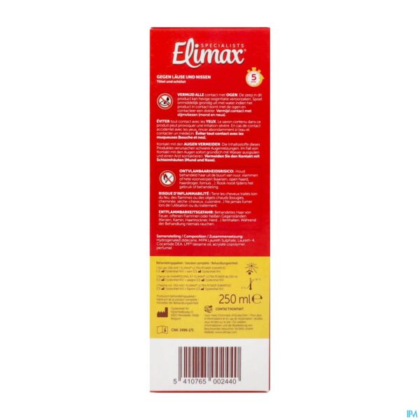 Packshot Elimax Shampoo Tegen Luizen Fl 250ml