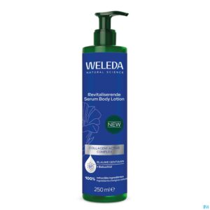 Packshot Weleda Revital. Serum Bodylotion Blauw Gent. 250ml