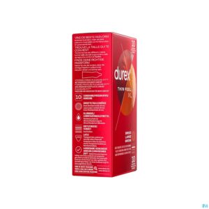 Packshot Durex Thin Feel Xl Condoms 10