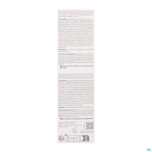 Packshot Bioderma Atoderm Intensive Balsem Tube 75ml