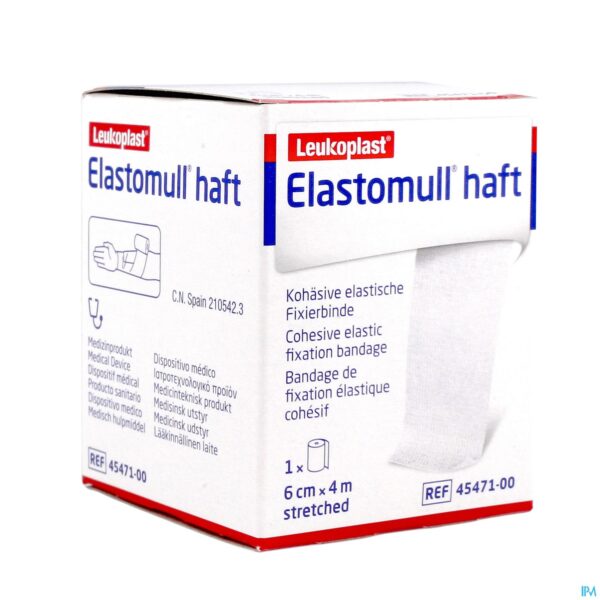 Packshot Elastomull Haft Fixatiewindel Coh. 6cmx4m 4547100