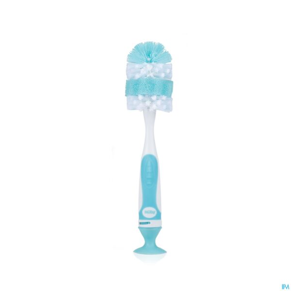 Productshot Nûby Flessenborstel met kleinere speenborstel en zuignap