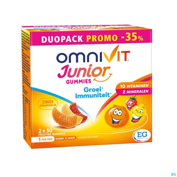 Packshot Omnivit Junior Gummies Duopack -35% Packshot Omnivit Junior Gummies Duopack -35%