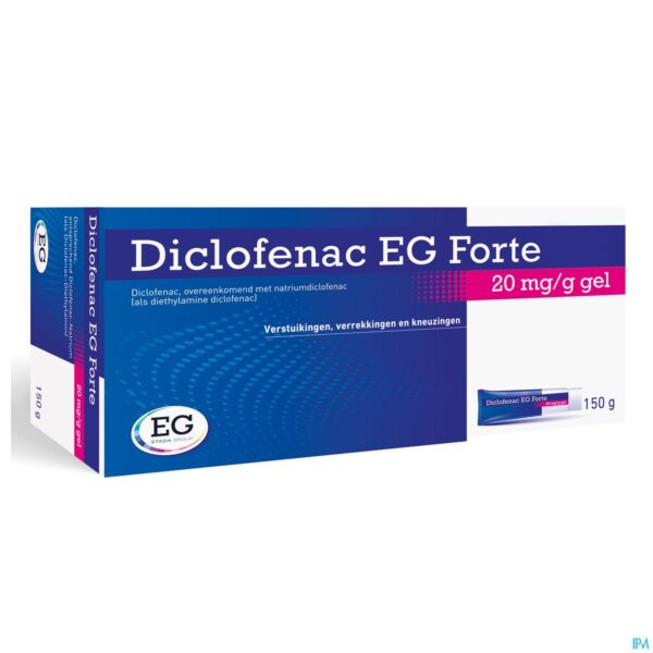 Packshot Diclofenac EG Forte 20Mg/G Gel Tube 150G