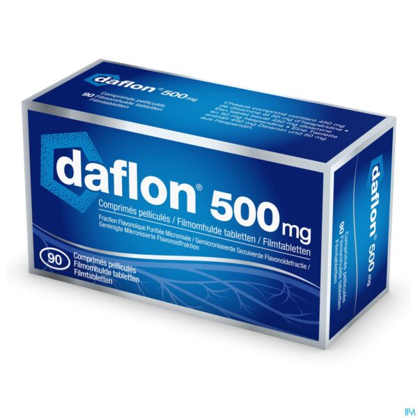 Packshot Daflon 500 Comp 90 X 500mg