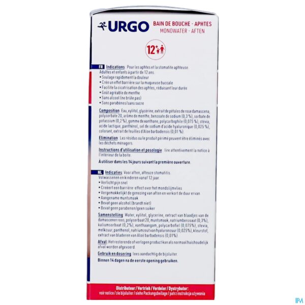 Packshot Urgo Mondspoeling Aften 100ml