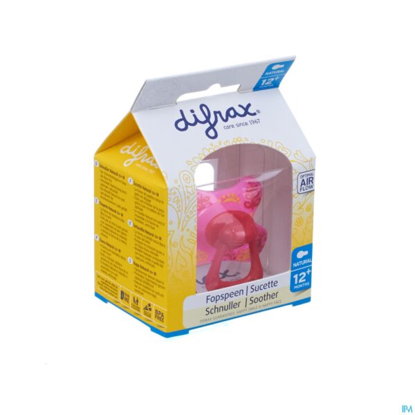 Packshot Difrax Fopspeen Natural 12m+