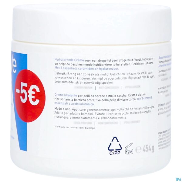 Packshot Cerave Hydraterende Balsem 454g Promo -5€