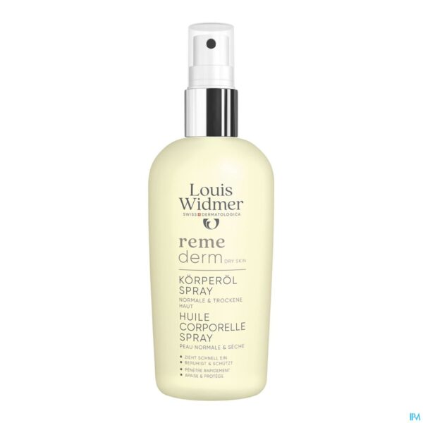 Productshot Widmer Remederm Lichaamsolie Spray 150ml