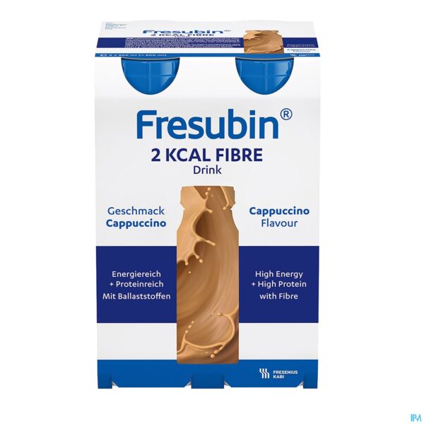 Packshot Fresubin 2 Kcal Fibre Drink 200ml Cappuccino