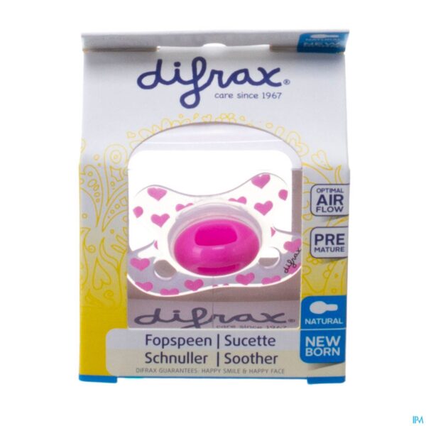 Packshot Difrax Fopspeen Natural Newborn