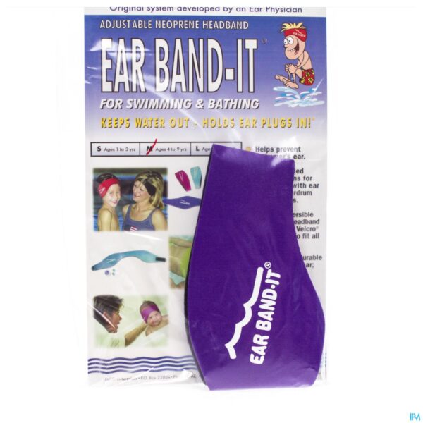 Packshot Ear Band-it Zwemmen Neopreen Medium