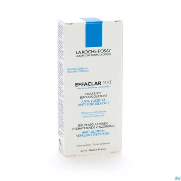 Packshot La Roche Posay Effaclar Mat Hydra Sebo-regulat. S/parab. 40ml
