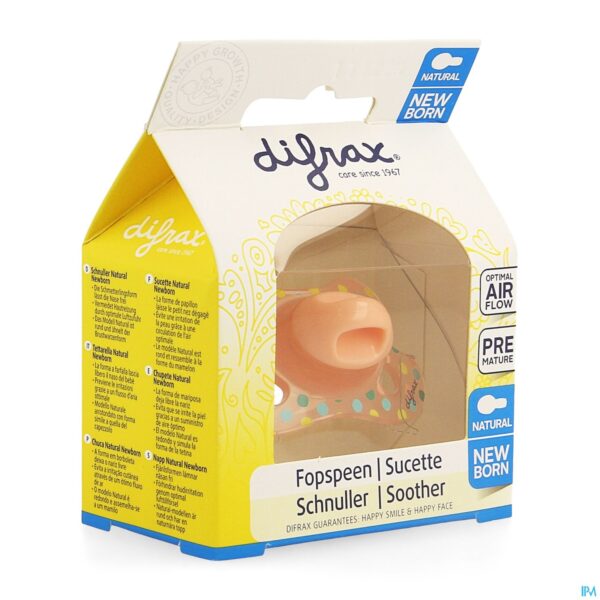 Packshot Difrax Fopspeen Natural Newborn