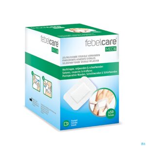 Packshot Febelcare Med6 Zelfkl. Steriele Verband.7x5cm 50st