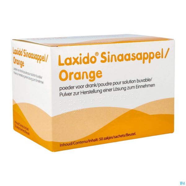 Packshot Laxido Sinaas Zakjes 50 X 13,7g