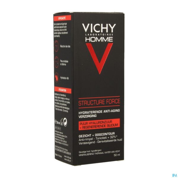 Packshot Vichy Homme Structure Force 50ml