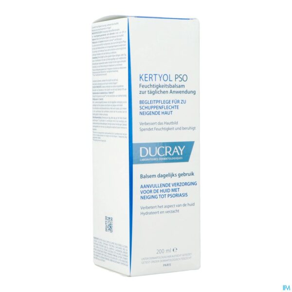 Packshot Ducray Kertyol Pso Balsem Dagelijks Gebruik 200ml
