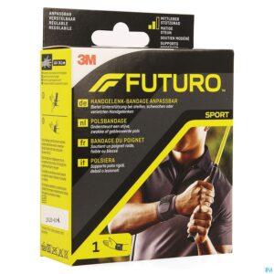 Packshot Futuro Polsbandage 46378, Zwart, Aanpasbaar